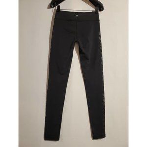 by Lululemon Black Side Arrow Print Leggings Girls Size 10 Activewear